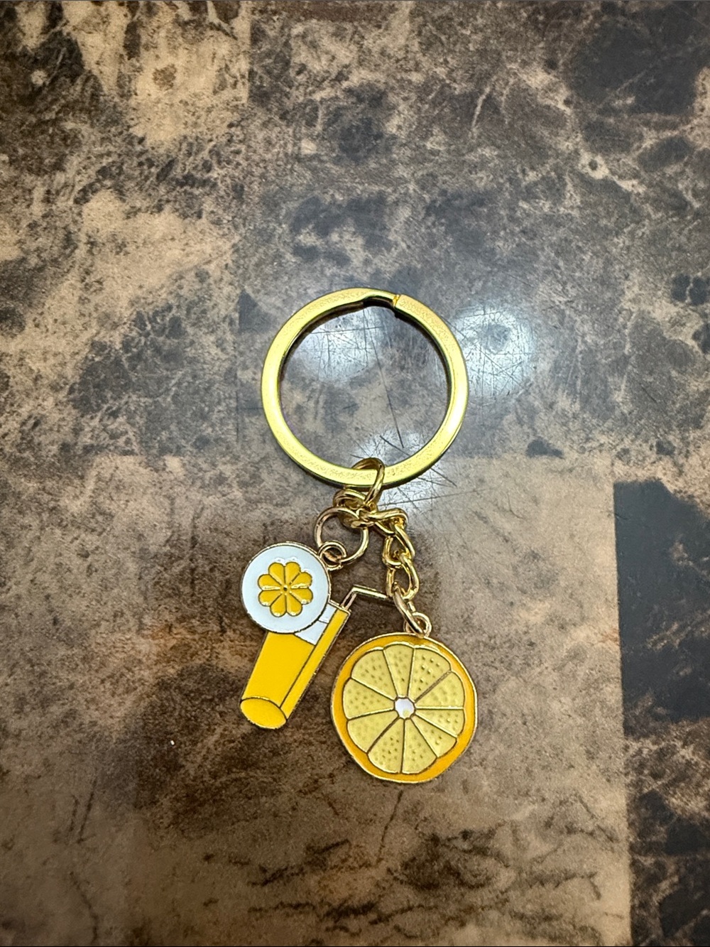 lemon/lemon aid bag charm